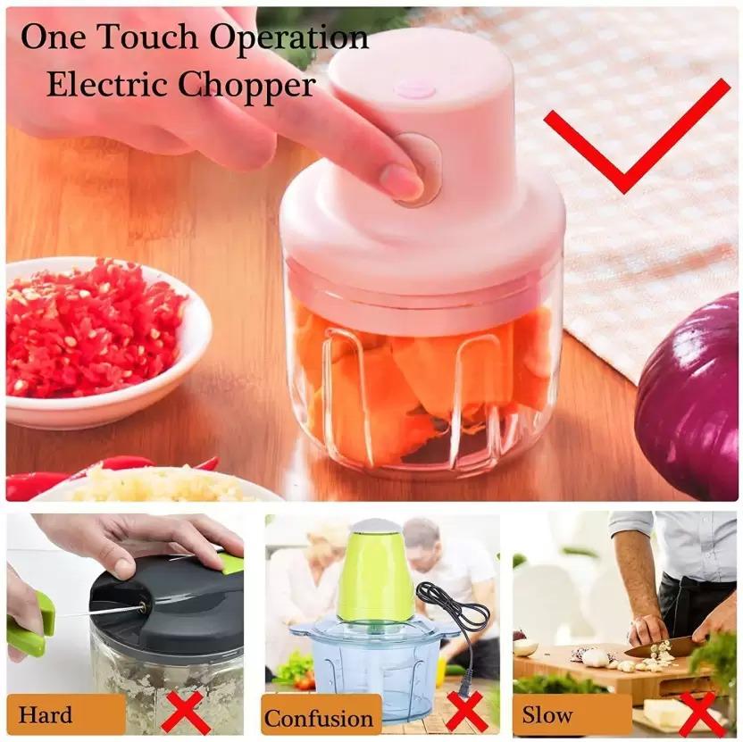 KolorFish Electric Mini Chopper 250ml Electric Vegetable Chopper