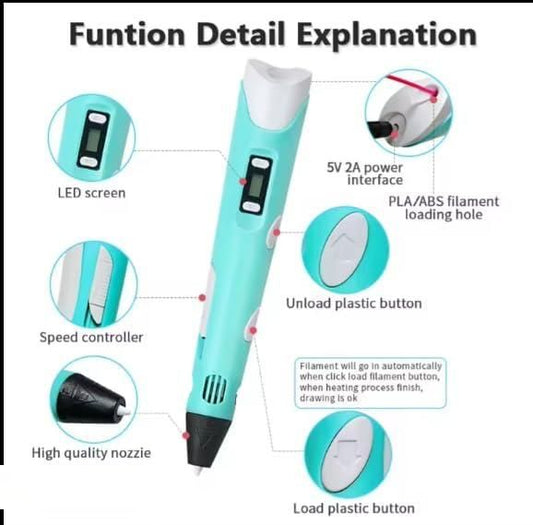 3D Printer Pen for Kids/Complete 3D Drawing Pen Set